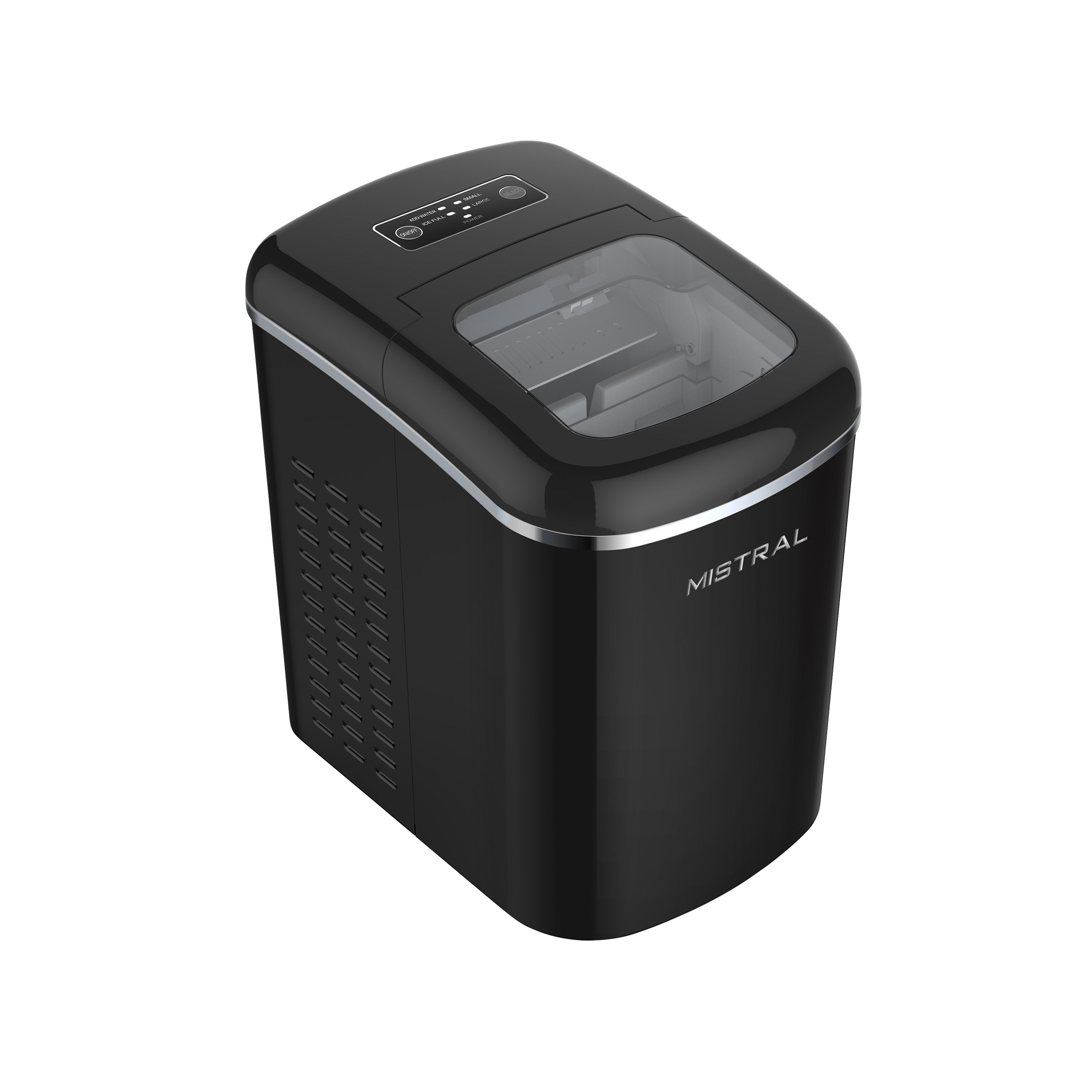 Mistral Retro Ice Maker 12kg Black | Benchtop Ice AU