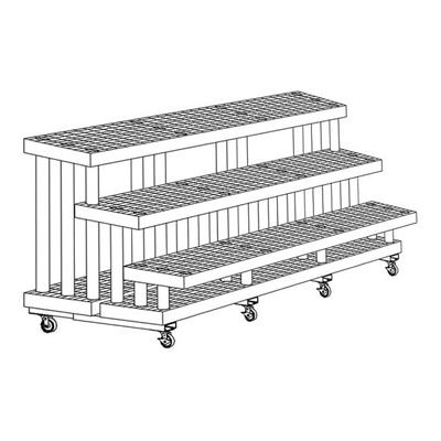 3 Shelf Wall Cart - Image 2