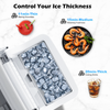 Advwin 20kg Ice Maker Machine Clear Cube Making Countertop Home Commercial Self-Cleaning Ice Cube Maker Machine Stainless Steel - Image 5