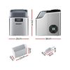 Devanti 3.2L Ice Maker Portable Ice Cube Machine - Silver - Image 8