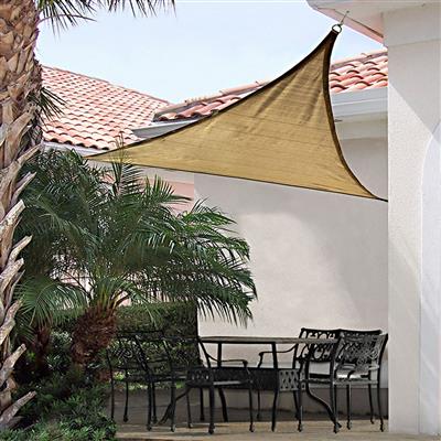 Sun Shade Sail Triangle, Sandstone