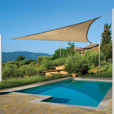 Sun Shade Sail Triangle, Sandstone - Image 2