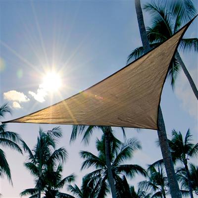 Sun Shade Sail Triangle, Sandstone - Image 3