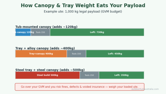 ute canopy vs tray